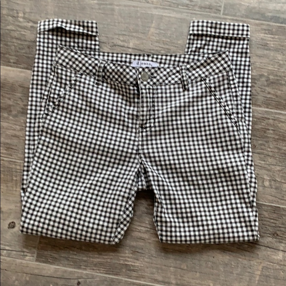 Black and white gingham pants size 6